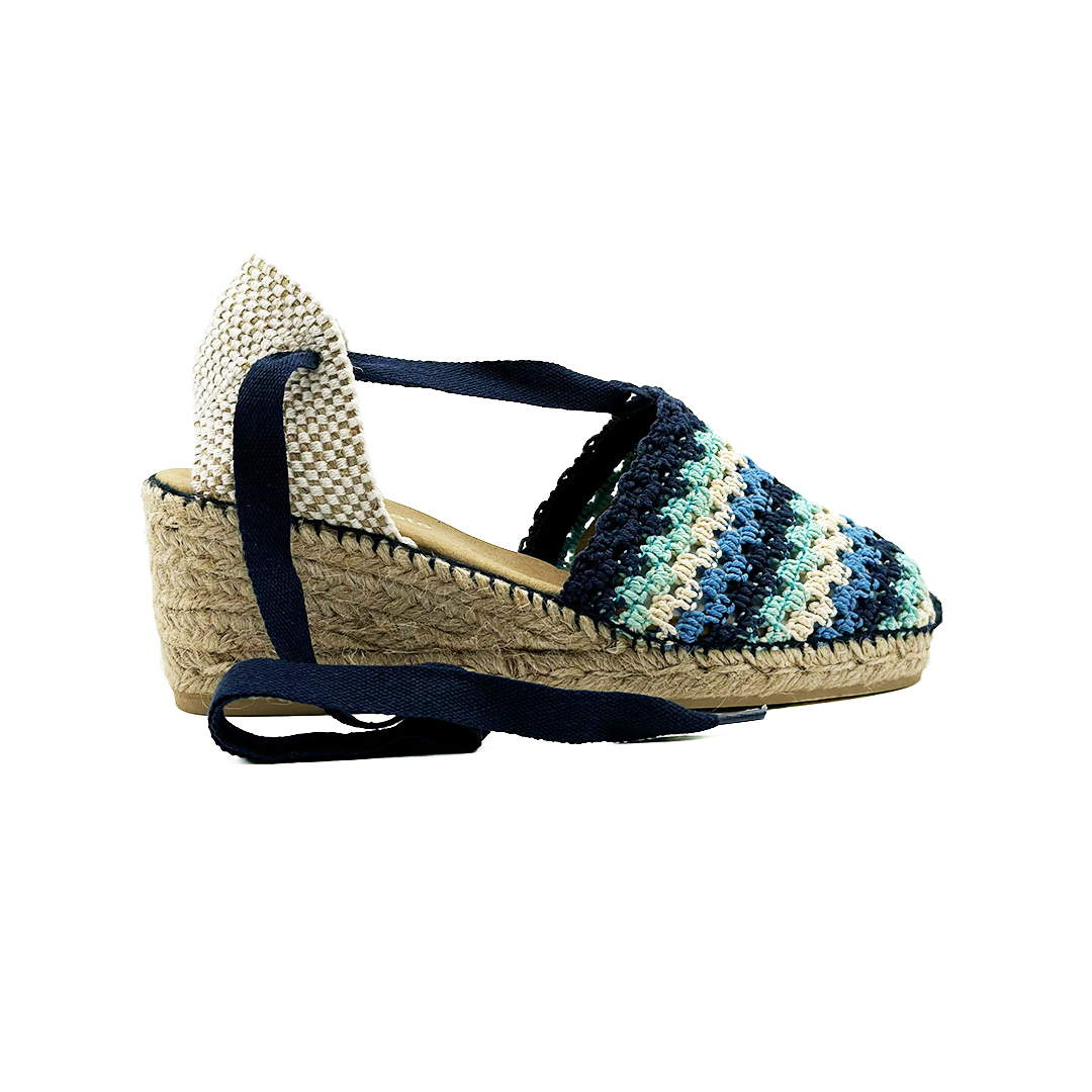 Valencia Crochet Azul